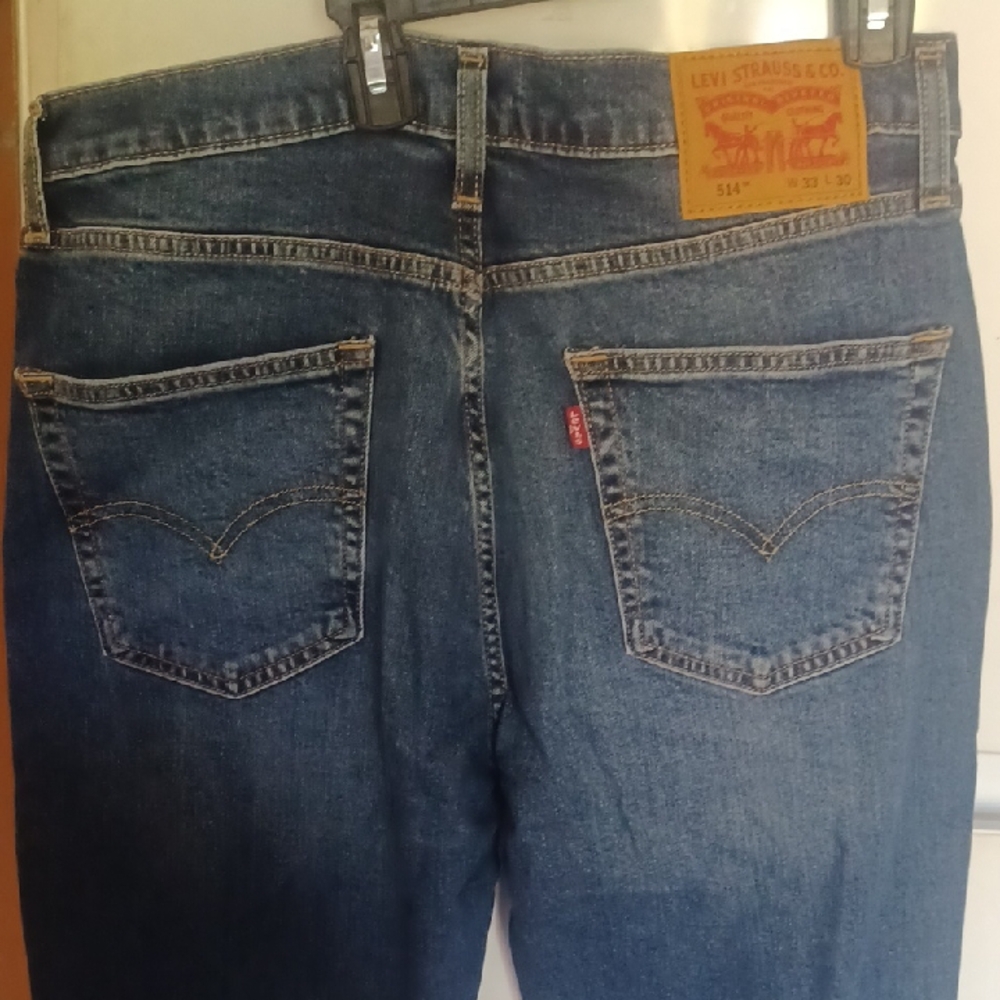 Levi's Blue Straight Leg Jeans Medium Indigo